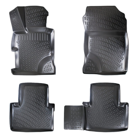 Compatible avec Honda Civic 9 (FB) Berline 2012-2015 4D Tapis de Voiture Noir