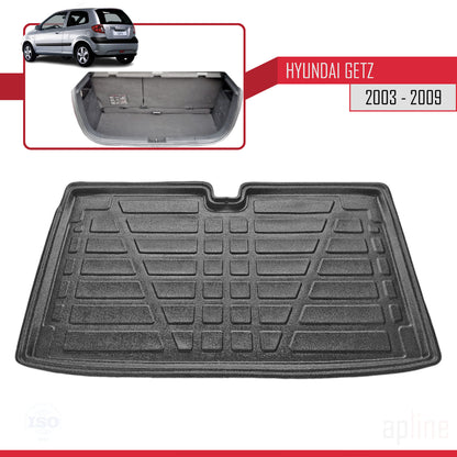 Kofferraumwanne für Hyundai Getz 2003-2016 Filexibel Laderaumwanne SCHWARZ