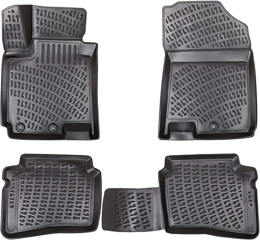Compatible avec Hyundai i20 II (GB) 2015-2019 4D Tapis de Voiture Noir