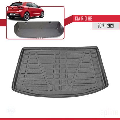 Trunk Mats for Kia Rio HB 2017-2021 Cargo Liner BLACK