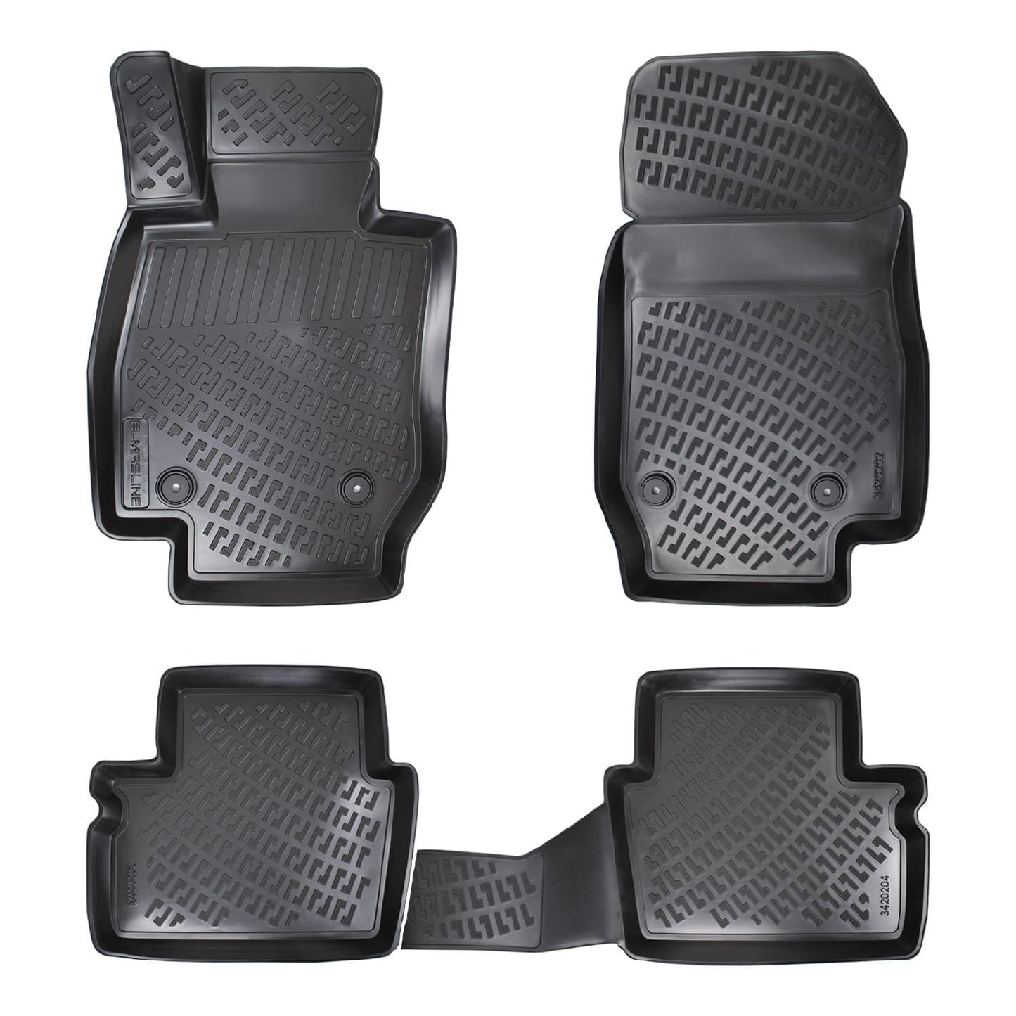 Compatible avec Mazda CX-3 (DK) 2016-2021 4D Tapis de Voiture Noir
