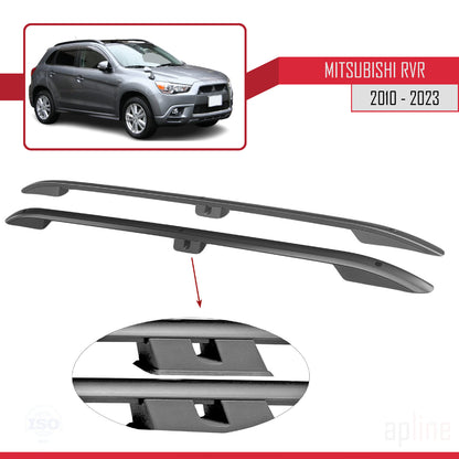 Compatible avec Mitsubishi RVR 2010-2023 (Empattement Court L1/H1) Rails de Toit Porte-bagages sur le Toit Noir
