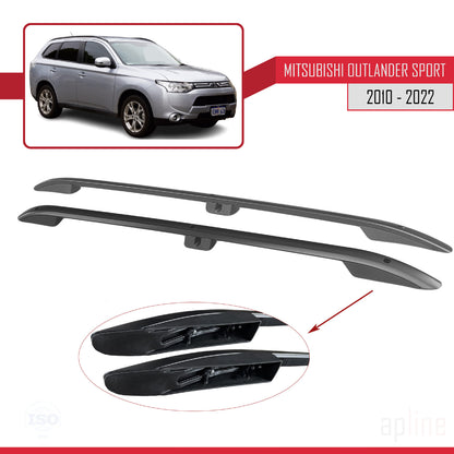 Compatible with Mitsubishi Outlander Sport (GA) 2010-2022 (Short Wheelbase L1/H1) Roof Rails Roof Rack Luggage Carrier Black