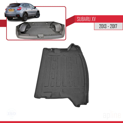 Compatible avec Subaru XV 2013-2017 Flexible Tapis de Coffre Plancher de Chargement Noir