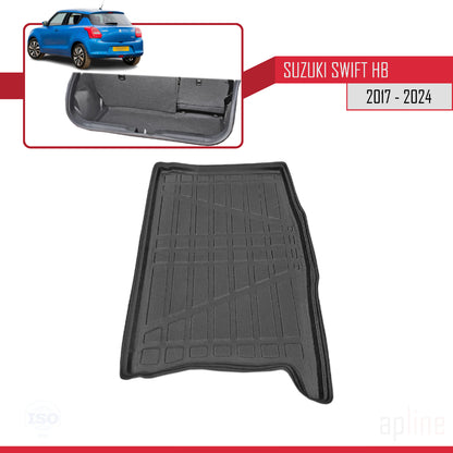Tapis de Coffre pour Suzuki Swift Hayon 2017-2024 NOIR