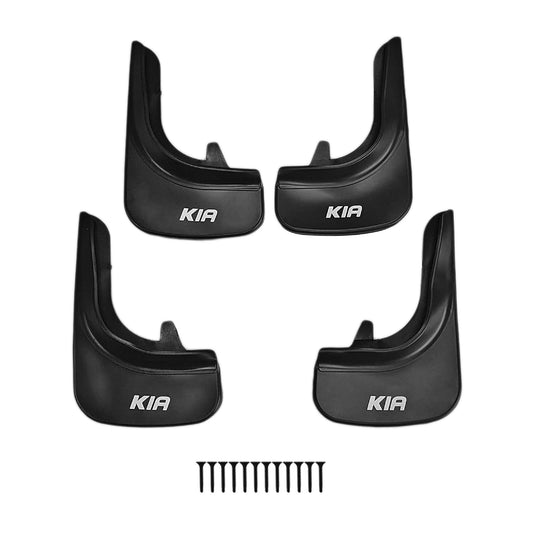 Compatible with Kia Mudguards Vehicle Front Rear Set 4 Pcs Black