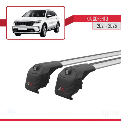 Compatible with Kia Sorento 4 (MQ4) 2021-2025 ACE-2 Car Roof Rack Cross Bar Grey Aluminium 2 Bars