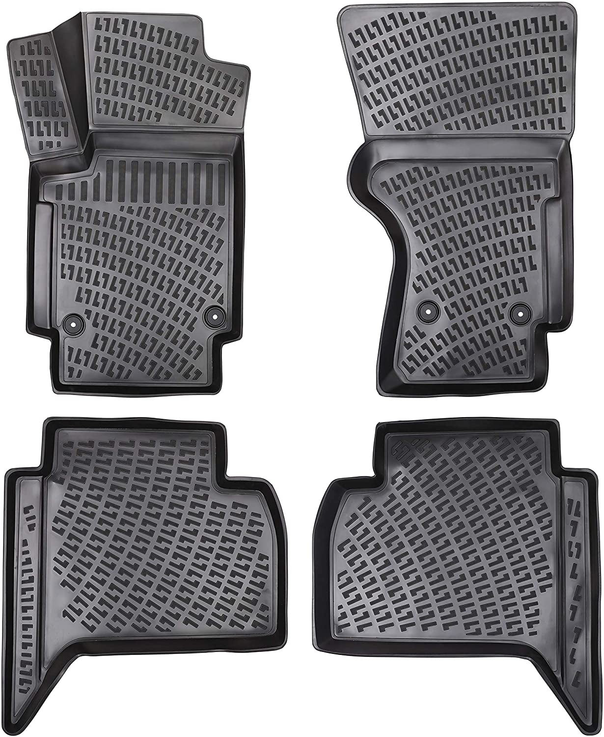 Kompatibel mit Volkswagen Amarok (2F) 2010-2020 4D Gummimatten Schwarz