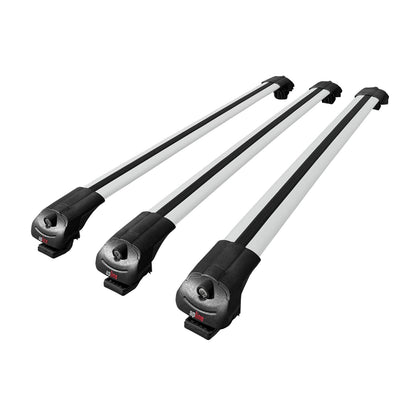 Compatible avec Dacia Duster 2 (HM) 2018-2024 ACE-1 Barres de Toit Railing Porte-Bagages de Voiture Gris Aluminium 3 Barres