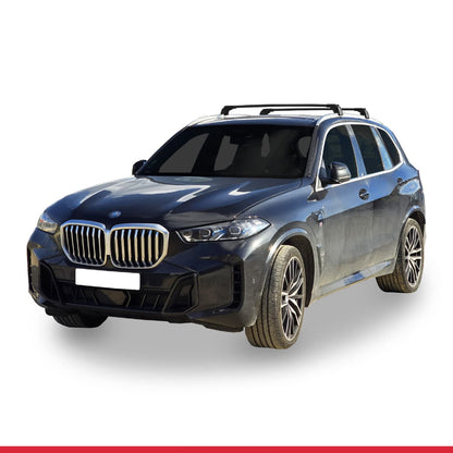 Kompatibel mit BMW X5 (G05) 2019-2025 ACE-2 Dachträger, Auto-Dachgepäckträger, schwarzes Aluminium, 2 Stangen
