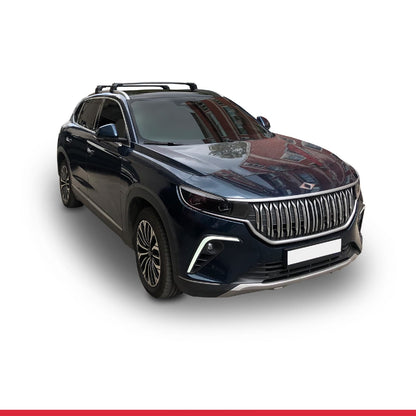 Compatible avec Togg T10X 2023-2025 ACE-2 Barres de Toit Railing Porte-Bagages de Voiture Noir Aluminium 2 Barres