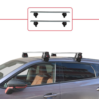 Compatible avec Chery Omoda 5 2023-2025 ACE-4 Barres de Toit Railing Porte-Bagages de Voiture Gris Aluminium 2 Barres
