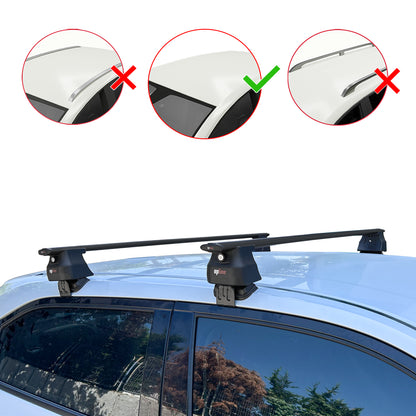 Compatible avec Honda HR-V 3 2022-2025 ACE-4 Barres de Toit Railing Porte-Bagages de Voiture Noir Aluminium 2 Barres