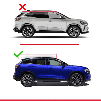 Kompatibel mit Renault Austral (RHN) 2022-2025 ACE-2 Relingträger Dachträger Auto Gepäckträger Grau Aluminium 2 Stangen