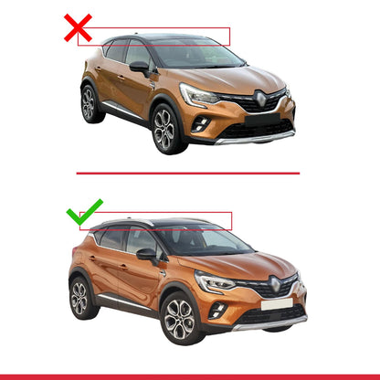 Kompatibel mit Renault Captur 2 2019-2025 ACE-2 Relingträger Dachträger Auto Gepäckträger Grau Aluminium 2 Stangen