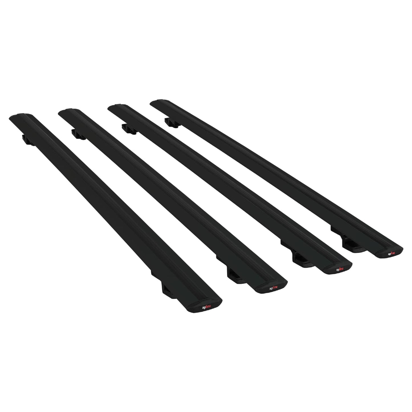 Compatible avec Toyota Verso (AR20) 2009-2018 BASIC Model Barres de Toit Railing Porte-Bagages de Voiture Noir Aluminium 4 Barres