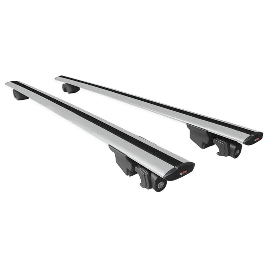 Compatible avec Volkswagen ID.7 Tourer 2024-2025 HOOK Model Barres de Toit Railing Porte-Bagages de Voiture Gris Aluminium 2 Barres