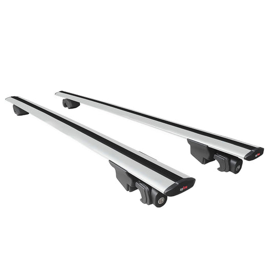 Compatible avec Jeep Compass J4U 2025-2026 HOOK Model Barres de Toit Railing Porte-Bagages de Voiture Gris Aluminium 2 Barres