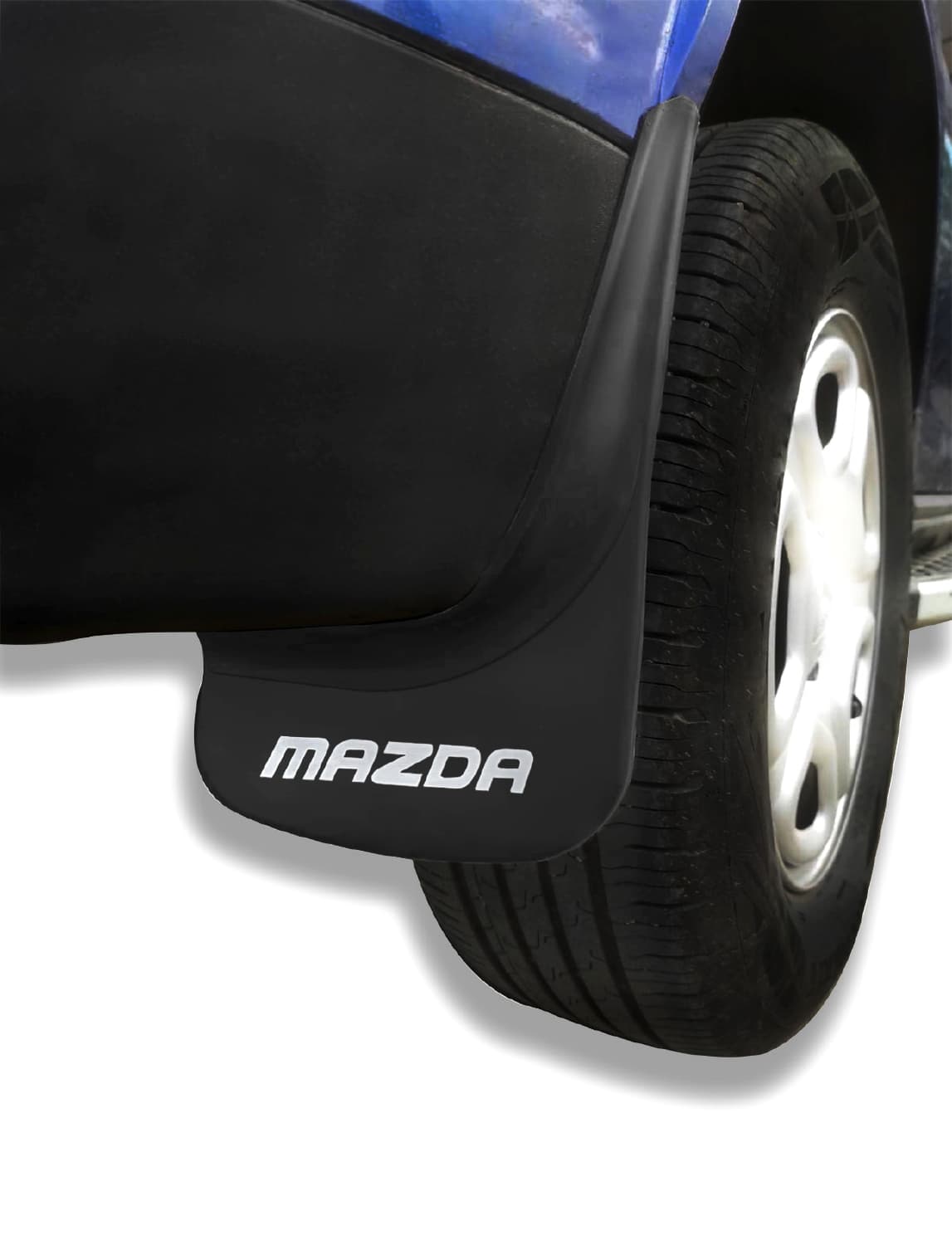 Compatible avec Mazda Jeu de Bavettes Garde-boue Avant et Arrière de Voiture 4 Pcs Noir