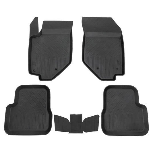 Compatible with Peugeot 208 HB 2020-2024 4D Rubber Mats BLACK