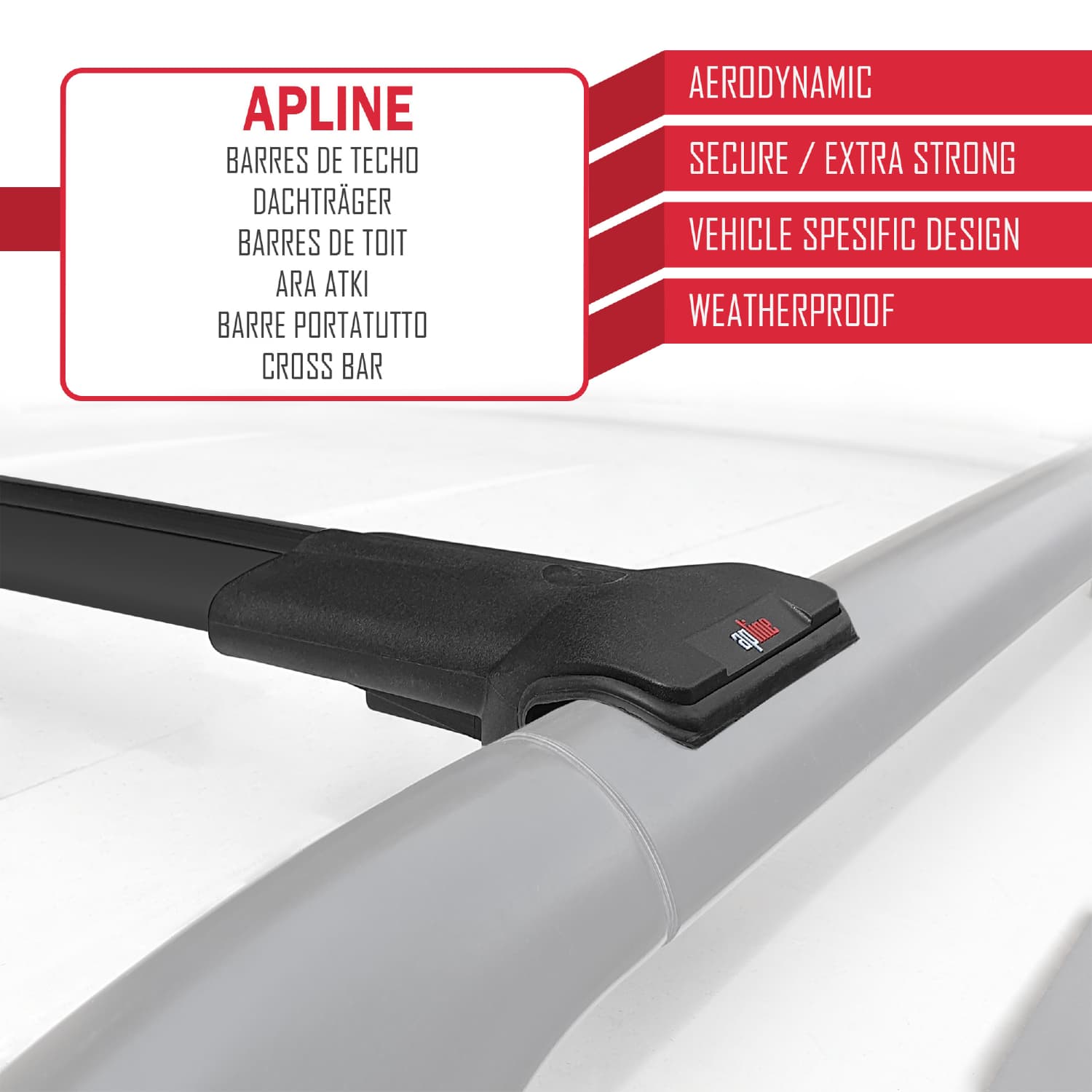 Compatible avec Nissan Rogue Sport 2017-2022 FLY Model Barres de Toit Railing Porte-Bagages de Voiture Noir Aluminium 2 Barres