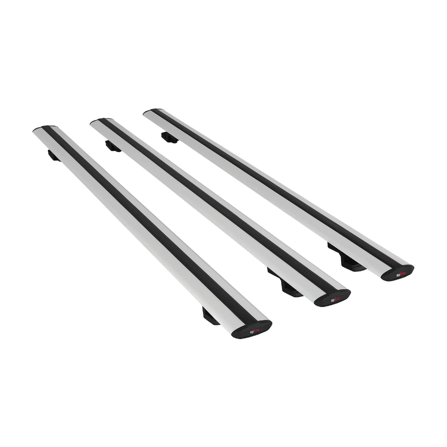 Compatible avec Honda Passport 2019-2024 BASIC Model Barres de Toit Railing Porte-Bagages de Voiture Gris Aluminium 3 Barres