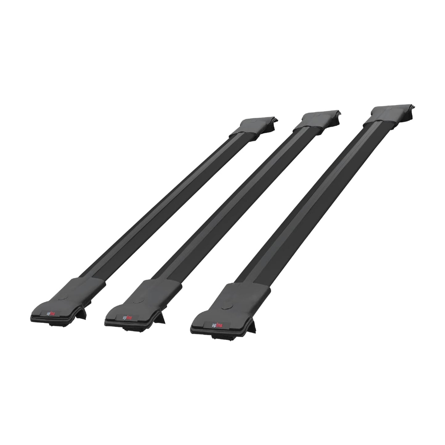 Compatible avec Dacia Duster (HS) Pre-Facelift 2010-2013 FLY Model Barres de Toit Railing Porte-Bagages de Voiture Noir Aluminium 3 Barres